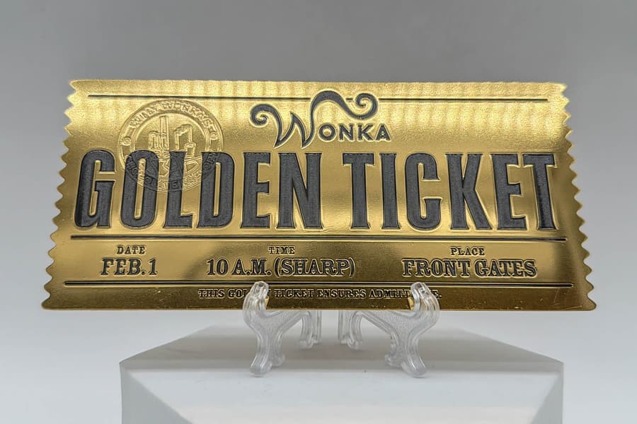 Dekoticket \Golden Ticket - Wonka\